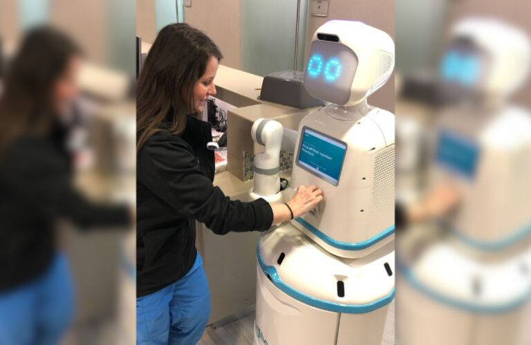 부지런한-로봇-공학은-의료-환경에서-moxi-로봇으로-1m-픽을칩니다.