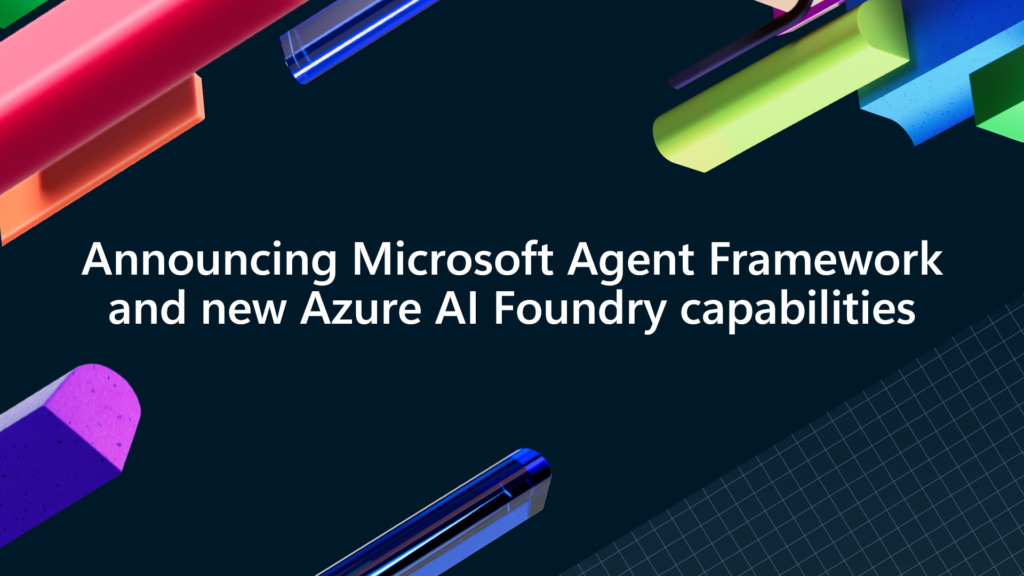 Microsoft 에이전트 프레임 워크 소개